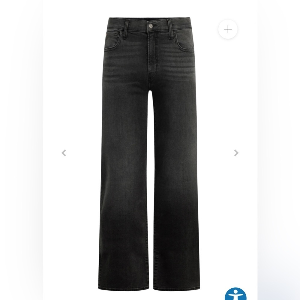 Wide-Leg Black Hudson Rosalie Jeans